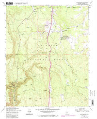 Mountainaire Arizona Historical topographic map, 1:24000 scale, 7.5 X 7.5 Minute, Year 1962