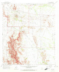 Mt. Ajo Arizona Historical topographic map, 1:62500 scale, 15 X 15 Minute, Year 1963