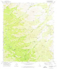 Mt. Graham Arizona Historical topographic map, 1:24000 scale, 7.5 X 7.5 Minute, Year 1972