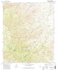 Mt. Graham Arizona Historical topographic map, 1:24000 scale, 7.5 X 7.5 Minute, Year 1972