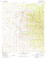 Mt. Hopkins Arizona Historical topographic map, 1:24000 scale, 7.5 X 7.5 Minute, Year 1981