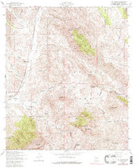 Mt. Hughes Arizona Historical topographic map, 1:24000 scale, 7.5 X 7.5 Minute, Year 1958