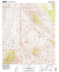 Mt. Hughes Arizona Historical topographic map, 1:24000 scale, 7.5 X 7.5 Minute, Year 1996