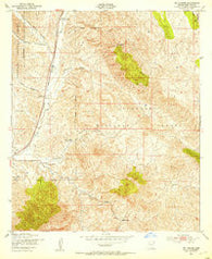 Mt. Hughes Arizona Historical topographic map, 1:24000 scale, 7.5 X 7.5 Minute, Year 1948