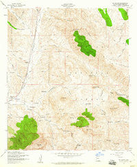 Mt. Hughes Arizona Historical topographic map, 1:24000 scale, 7.5 X 7.5 Minute, Year 1958