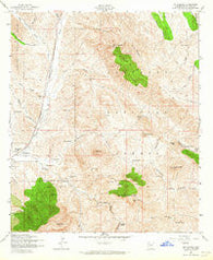 Mt. Hughes Arizona Historical topographic map, 1:24000 scale, 7.5 X 7.5 Minute, Year 1958