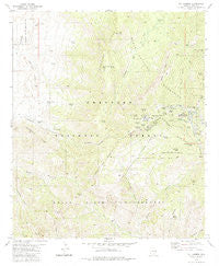 Mt. Lemmon Arizona Historical topographic map, 1:24000 scale, 7.5 X 7.5 Minute, Year 1981