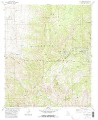 Mt. Lemmon Arizona Historical topographic map, 1:24000 scale, 7.5 X 7.5 Minute, Year 1981