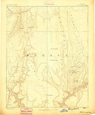 Mt. Trumbull Arizona Historical topographic map, 1:250000 scale, 1 X 1 Degree, Year 1886