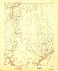 Mt. Trumbull Arizona Historical topographic map, 1:250000 scale, 1 X 1 Degree, Year 1892
