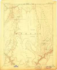 Mt. Trumbull Arizona Historical topographic map, 1:250000 scale, 1 X 1 Degree, Year 1892
