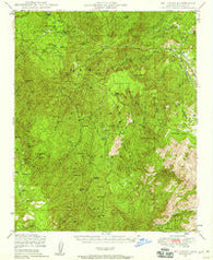 Mt. Union Arizona Historical topographic map, 1:62500 scale, 15 X 15 Minute, Year 1947