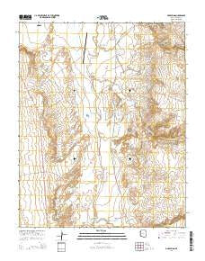 Mud Spring Arizona Current topographic map, 1:24000 scale, 7.5 X 7.5 Minute, Year 2014