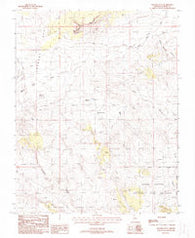 Muggins Flat Arizona Historical topographic map, 1:24000 scale, 7.5 X 7.5 Minute, Year 1988