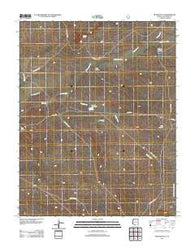 Muggins Flat Arizona Historical topographic map, 1:24000 scale, 7.5 X 7.5 Minute, Year 2012
