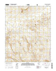 Muggins Flat Arizona Current topographic map, 1:24000 scale, 7.5 X 7.5 Minute, Year 2014