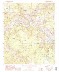Mule Hoof Bend Arizona Historical topographic map, 1:24000 scale, 7.5 X 7.5 Minute, Year 1988