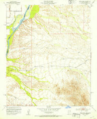 Mule Wash Arizona Historical topographic map, 1:24000 scale, 7.5 X 7.5 Minute, Year 1952