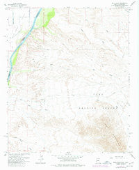 Mule Wash Arizona Historical topographic map, 1:24000 scale, 7.5 X 7.5 Minute, Year 1964