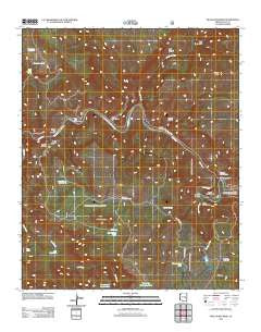Mule Hoof Bend Arizona Historical topographic map, 1:24000 scale, 7.5 X 7.5 Minute, Year 2011