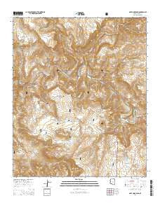 Mule Hoof Bend Arizona Current topographic map, 1:24000 scale, 7.5 X 7.5 Minute, Year 2014