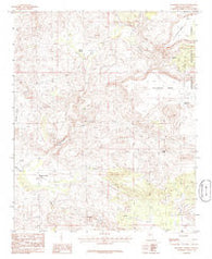 Muleshoe Ranch Arizona Historical topographic map, 1:24000 scale, 7.5 X 7.5 Minute, Year 1986