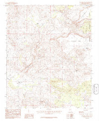 Muleshoe Ranch Arizona Historical topographic map, 1:24000 scale, 7.5 X 7.5 Minute, Year 1986