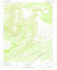Munds Mountain Arizona Historical topographic map, 1:24000 scale, 7.5 X 7.5 Minute, Year 1965