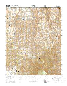 Munds Draw Arizona Current topographic map, 1:24000 scale, 7.5 X 7.5 Minute, Year 2014