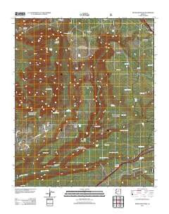 Munds Mountain Arizona Historical topographic map, 1:24000 scale, 7.5 X 7.5 Minute, Year 2011