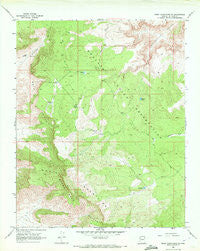 Music Mountains NE Arizona Historical topographic map, 1:24000 scale, 7.5 X 7.5 Minute, Year 1968