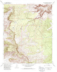 Music Mountains NE Arizona Historical topographic map, 1:24000 scale, 7.5 X 7.5 Minute, Year 1968