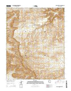 Music Mountains NE Arizona Current topographic map, 1:24000 scale, 7.5 X 7.5 Minute, Year 2014