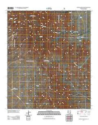 Muskhog Mountain Arizona Historical topographic map, 1:24000 scale, 7.5 X 7.5 Minute, Year 2011