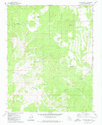 Mustang Knoll Arizona Historical topographic map, 1:24000 scale, 7.5 X 7.5 Minute, Year 1979