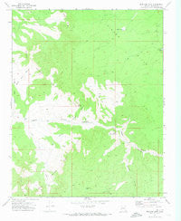 Mustang Point Arizona Historical topographic map, 1:24000 scale, 7.5 X 7.5 Minute, Year 1971