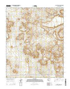 Na Ah Tee Canyon Arizona Current topographic map, 1:24000 scale, 7.5 X 7.5 Minute, Year 2014