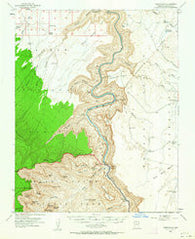 Nankoweap Arizona Historical topographic map, 1:62500 scale, 15 X 15 Minute, Year 1954