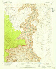 Nankoweap Arizona Historical topographic map, 1:62500 scale, 15 X 15 Minute, Year 1954