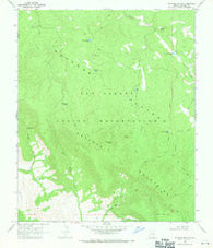 Natanes Mts NW Arizona Historical topographic map, 1:24000 scale, 7.5 X 7.5 Minute, Year 1967