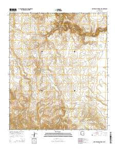 Natanes Mountains NE Arizona Current topographic map, 1:24000 scale, 7.5 X 7.5 Minute, Year 2014