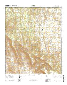 Natanes Mountains NW Arizona Current topographic map, 1:24000 scale, 7.5 X 7.5 Minute, Year 2014