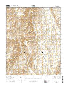 National Tank Arizona Current topographic map, 1:24000 scale, 7.5 X 7.5 Minute, Year 2014