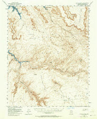Navajo Creek Arizona Historical topographic map, 1:62500 scale, 15 X 15 Minute, Year 1954