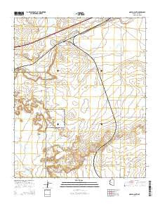 Navajo South Arizona Current topographic map, 1:24000 scale, 7.5 X 7.5 Minute, Year 2014