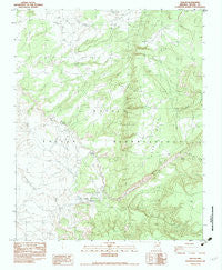 Nazlini Arizona Historical topographic map, 1:24000 scale, 7.5 X 7.5 Minute, Year 1983