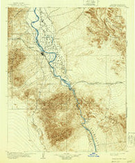 Needles California Historical topographic map, 1:125000 scale, 30 X 30 Minute, Year 1904