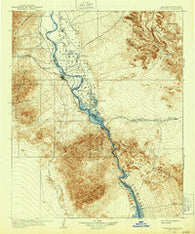 Needles California Historical topographic map, 1:125000 scale, 30 X 30 Minute, Year 1904
