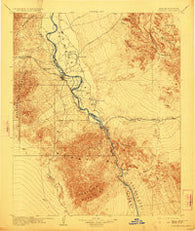 Needles California Historical topographic map, 1:125000 scale, 30 X 30 Minute, Year 1904