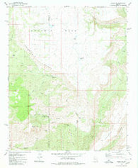 Negro Ed Arizona Historical topographic map, 1:24000 scale, 7.5 X 7.5 Minute, Year 1980